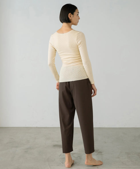 PALM WITH CUP LONG SLEEVE TOP