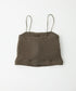 RIB STRAP SHORT TOPS