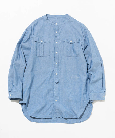 ユーティリティー ロングテールシャツ(シャンブレー)