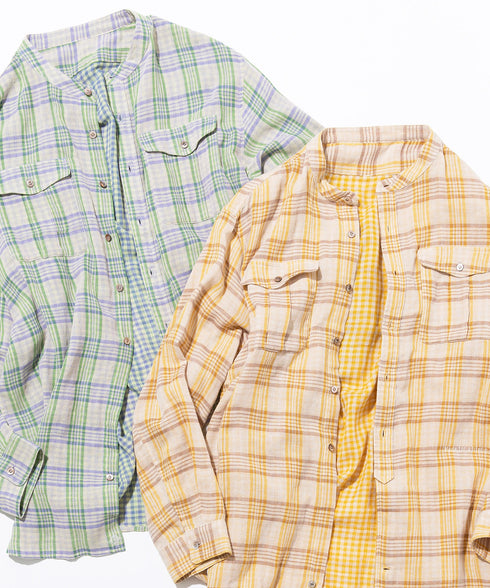 ユーティリティー ロングテールシャツ(ガーゼ)