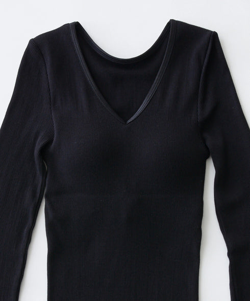 PALM22RIB VNECK BRA LSP/O