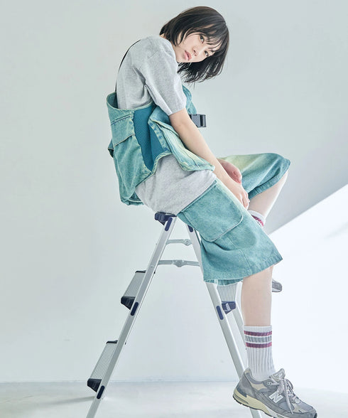 ビッグポケットワイドハーフパンツ【ユニセックス】