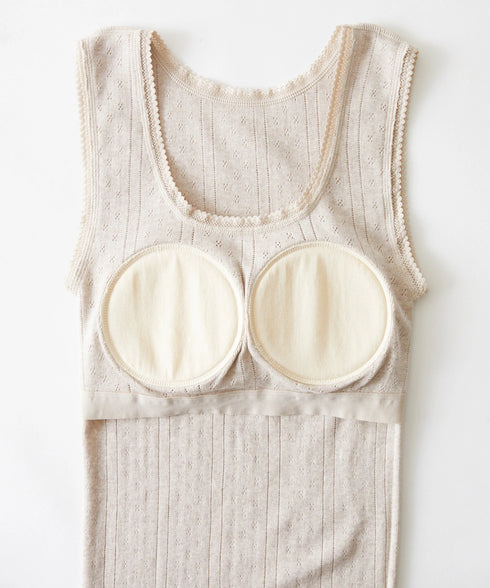 PALM CUP ORGANIC COTTON SLEEVELESS