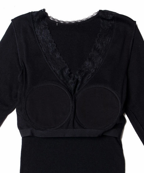 PALM WITH CUP LONG SLEEVE TOP