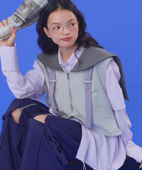 セーラーセットペプラムスウェットジャケット