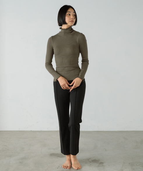 PALM CUP RIB TURTLE NECK