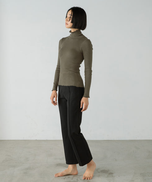 PALM CUP RIB TURTLE NECK