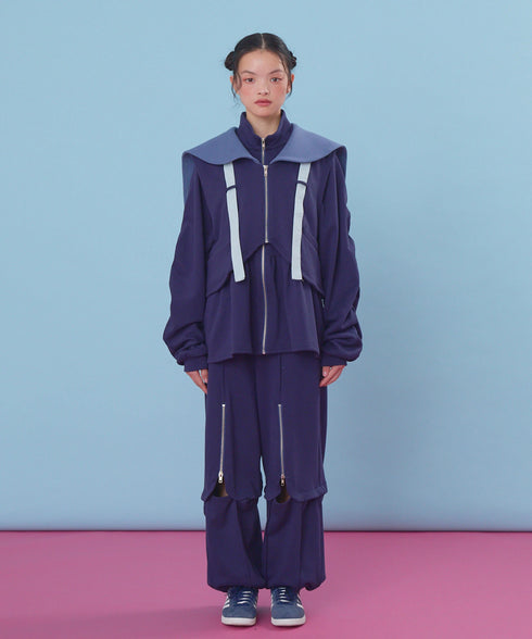 セーラーセットペプラムスウェットジャケット