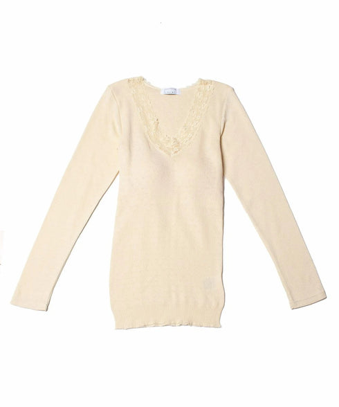 PALM WITH CUP LONG SLEEVE TOP