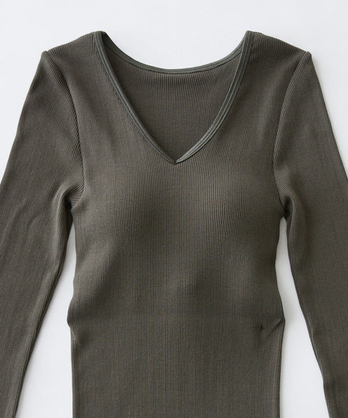 PALM22RIB VNECK BRA LSP/O