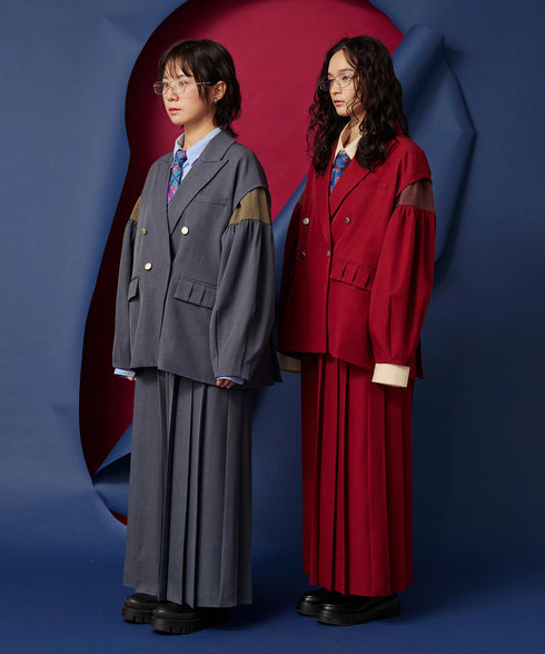 ボリュームオールプリーツパンツ