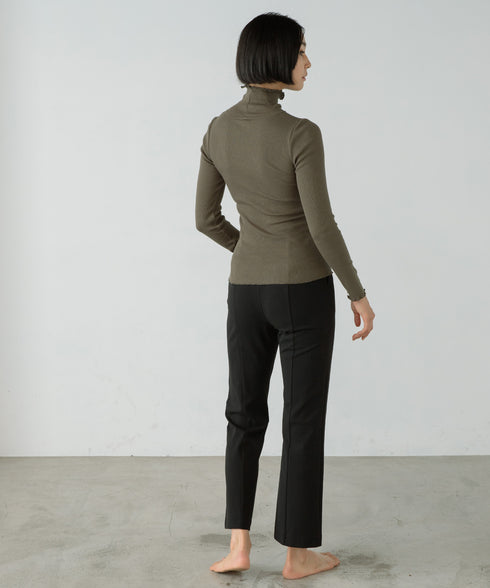 PALM CUP RIB TURTLE NECK