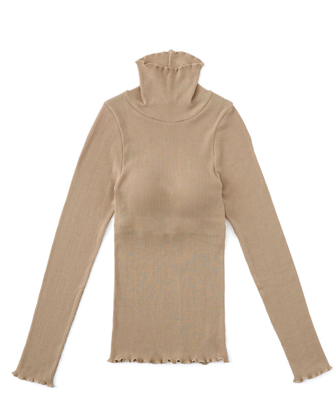 PALM CUP RIB TURTLE NECK