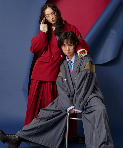 ボリュームオールプリーツパンツ