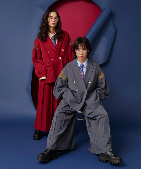 ボリュームオールプリーツパンツ