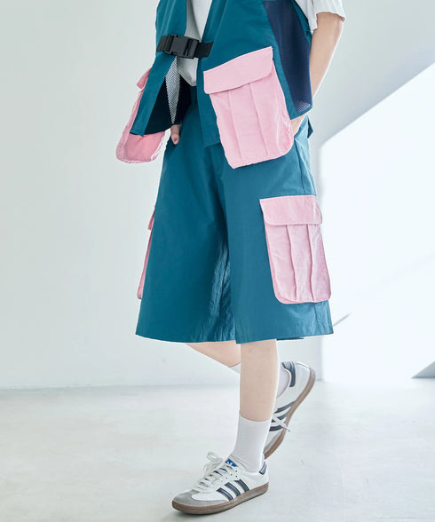 ビッグポケットワイドハーフパンツ【ユニセックス】
