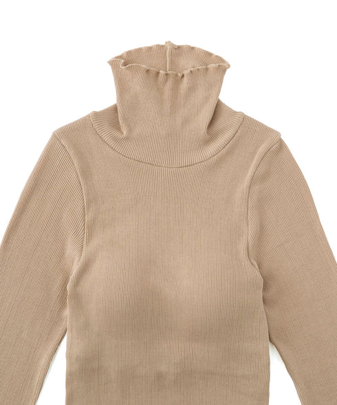 PALM CUP RIB TURTLE NECK