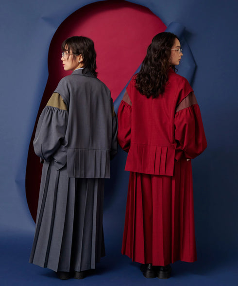 ボリュームオールプリーツパンツ