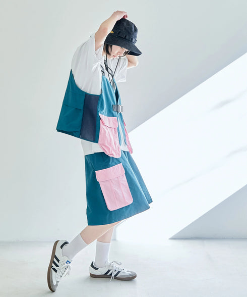 ビッグポケットワイドハーフパンツ【ユニセックス】