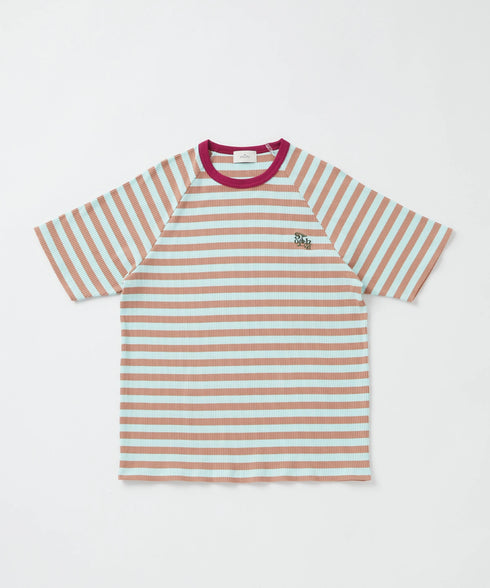 ポイントカラーリブボーダービッグT