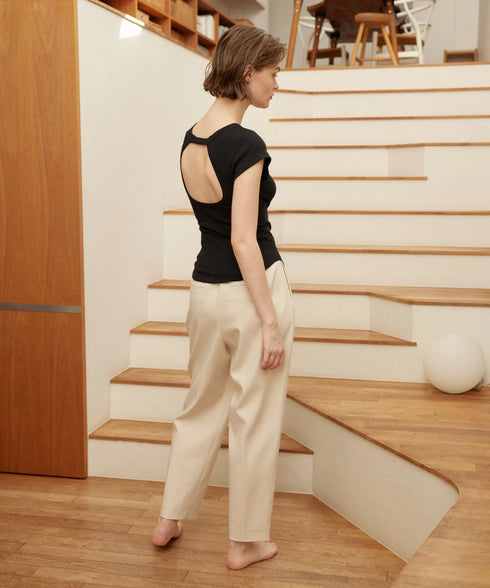 BACK OPEN FRENCH PULLOVER