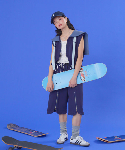 マルチウェイジップラインスウェットパンツ