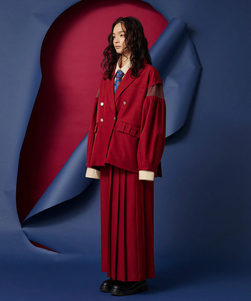 ボリュームオールプリーツパンツ