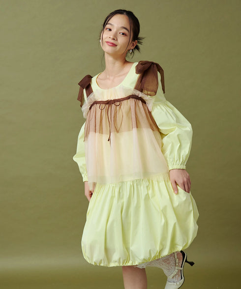 マルチウェイビスチェセットバルーンワンピース