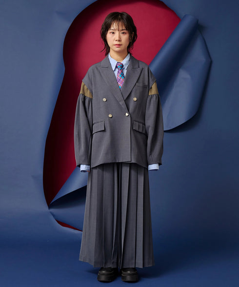 ボリュームオールプリーツパンツ