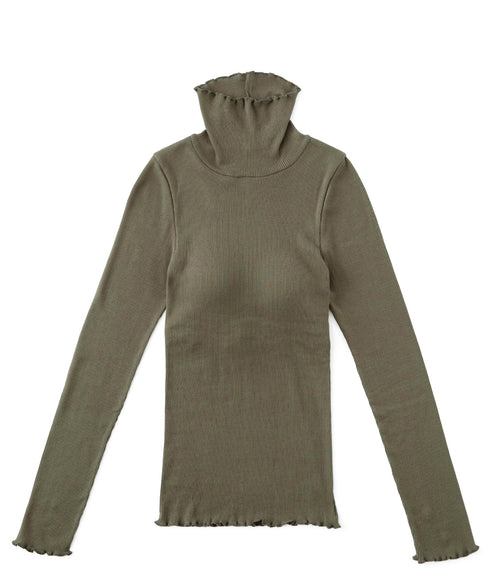 PALM CUP RIB TURTLE NECK