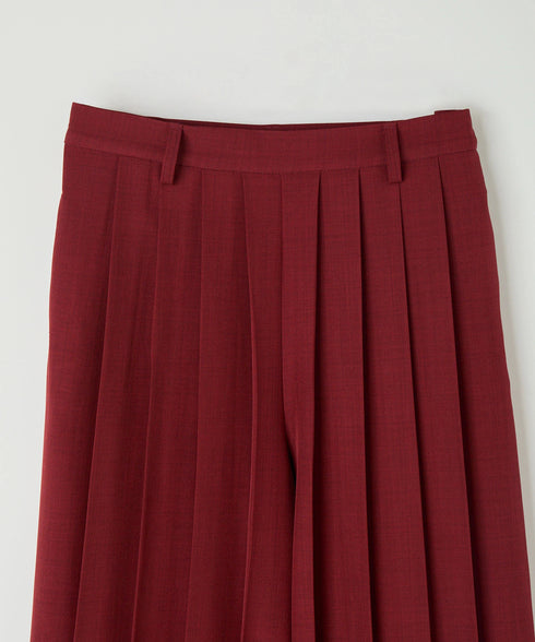 ボリュームオールプリーツパンツ