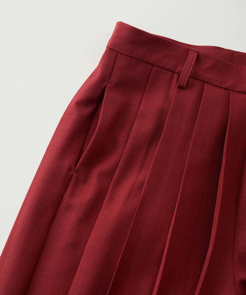 ボリュームオールプリーツパンツ