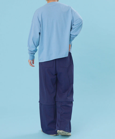 マルチウェイジップラインスウェットパンツ