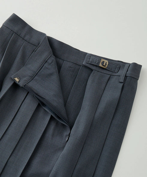 ボリュームオールプリーツパンツ