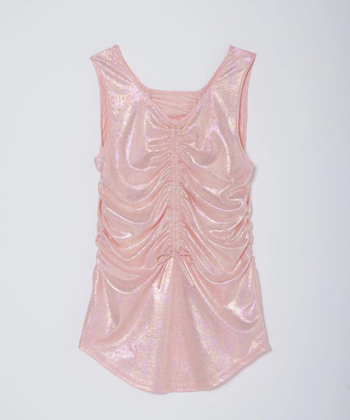 オーロラドッキングシャーリングトップス