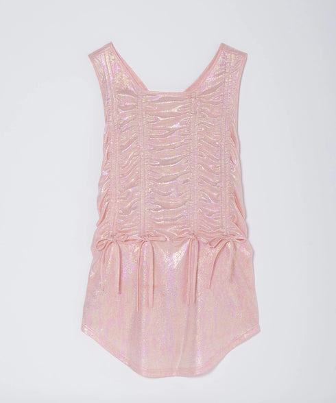 オーロラドッキングシャーリングトップス