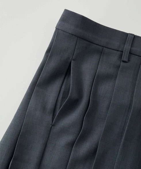 ボリュームオールプリーツパンツ