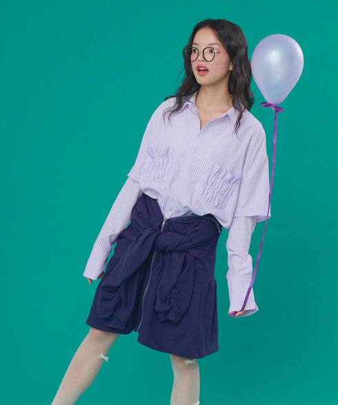 セーラーセットペプラムスウェットジャケット