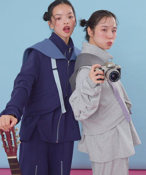 セーラーセットペプラムスウェットジャケット