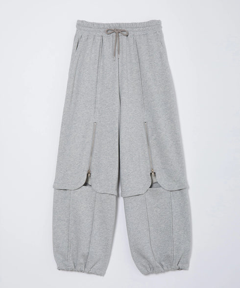 マルチウェイジップラインスウェットパンツ