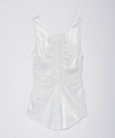 オーロラドッキングシャーリングトップス