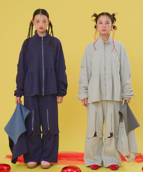 セーラーセットペプラムスウェットジャケット