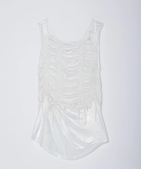 オーロラドッキングシャーリングトップス