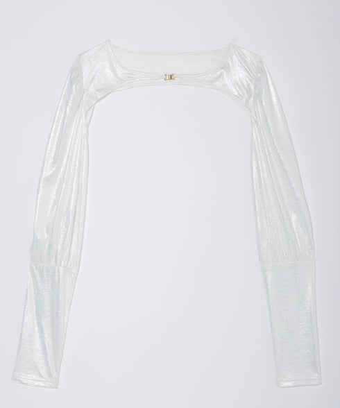 オーロラドッキングシャーリングトップス