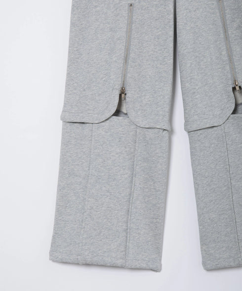 マルチウェイジップラインスウェットパンツ