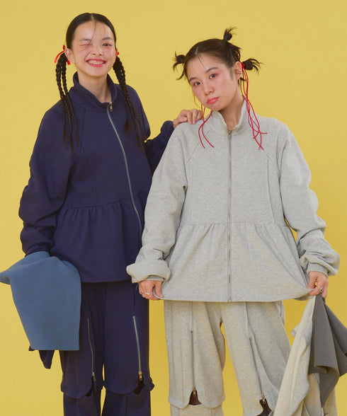 セーラーセットペプラムスウェットジャケット