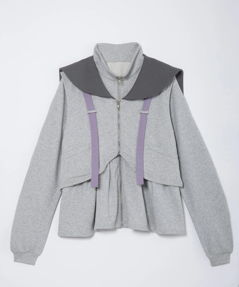 セーラーセットペプラムスウェットジャケット