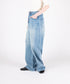 コンフォータブルデニム バレルレッグパンツ