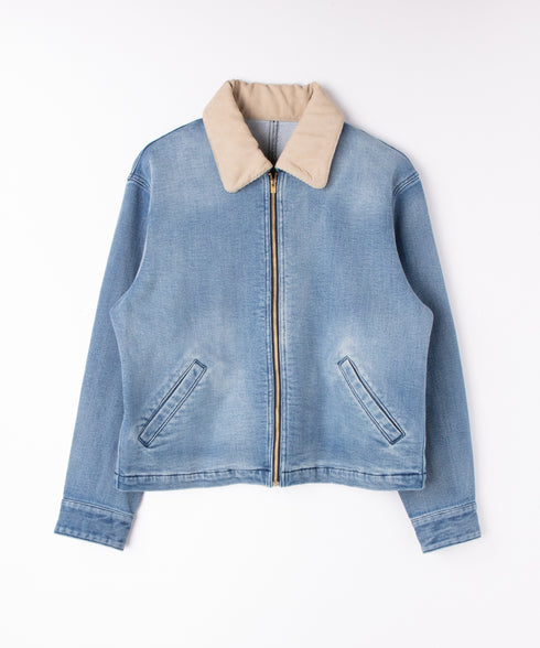 コンフォータブルデニム ジップブルゾン (メンズ)