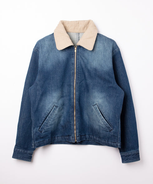 コンフォータブルデニム ジップブルゾン (メンズ)